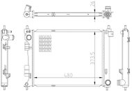 NRF Radiator, engine cooling 550033 - Car cooler
