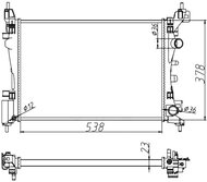 NRF Radiator, engine cooling 55341A - Car cooler