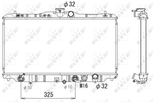 NRF Radiator, engine cooling 556708 - Car cooler - Main image