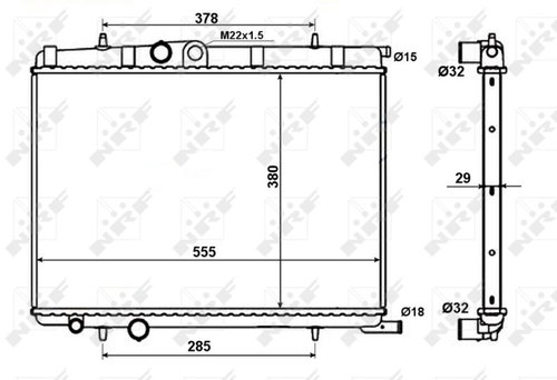 NRF Radiator, engine cooling 56021 - Car cooler - Main image