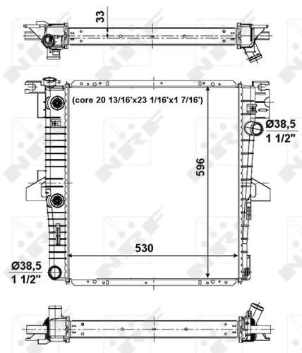 NRF Radiator, engine cooling 56034 - Car cooler - Main image