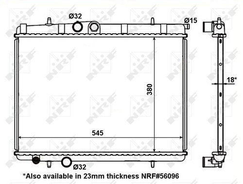 NRF Radiator, engine cooling 56095 - Car cooler - Main image