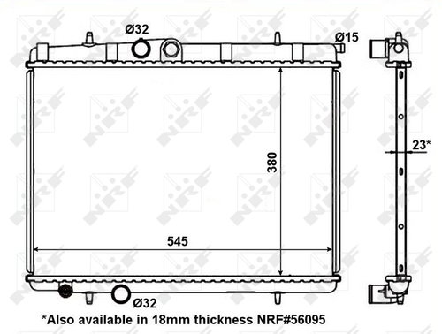 NRF Radiator, engine cooling 56096 - Car cooler - Main image