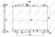 NRF Radiator, engine cooling 56101 - Car cooler