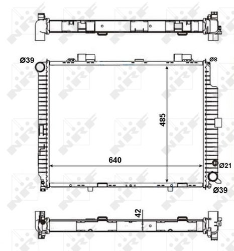 NRF Radiator, engine cooling 56140 - Car cooler - Main image