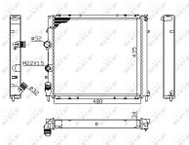 NRF Radiator, engine cooling 58075A - Car cooler
