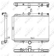 NRF Radiator, engine cooling 58303A - Car cooler