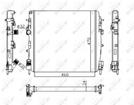 NRF Radiator, engine cooling 58317A - Car cooler