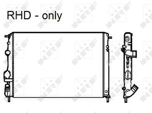 NRF Radiator, engine cooling 58326 - Car cooler - Main image