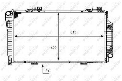 NRF Radiator, engine cooling 58483 - Car cooler - Main image