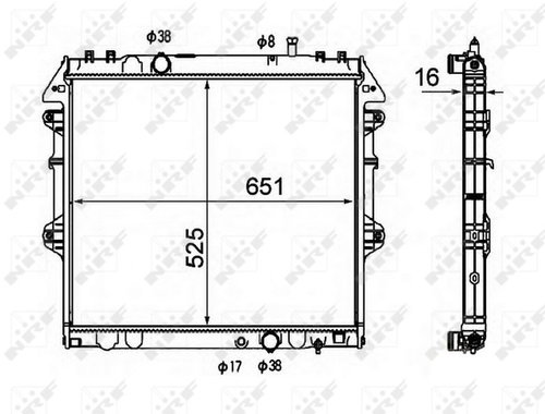 NRF Radiator, engine cooling 58491 - Car cooler - Main image