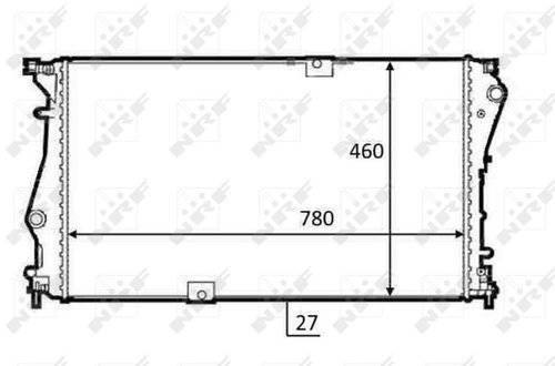 NRF Radiator, engine cooling 58498 - Car cooler - Main image