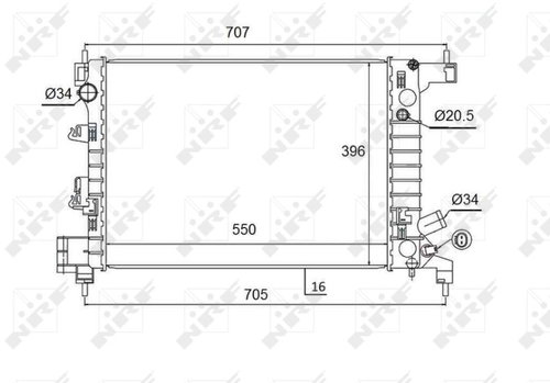 NRF Radiator, engine cooling 58504 - Car cooler - Main image