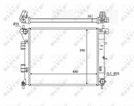 NRF Radiator, engine cooling 58522 - Car cooler