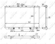 NRF Radiator, engine cooling 58610 - Car cooler