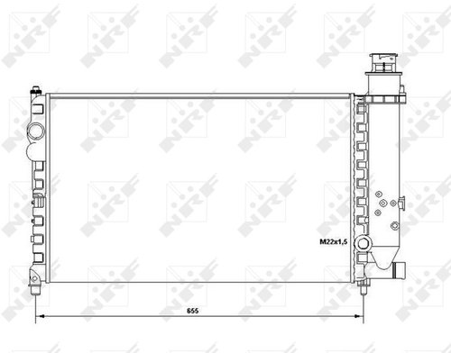NRF Radiator, engine cooling 58683 - Car cooler - Main image