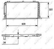NRF Radiator, engine cooling 58928 - Car cooler