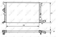 NRF Radiator, engine cooling 58946 - Car cooler