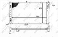 NRF Radiator, engine cooling 59019 - Car cooler