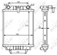 NRF Radiator, engine cooling 59125 - Car cooler