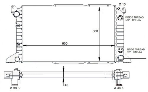 NRF Radiator, engine cooling 59132 - Car cooler - Main image