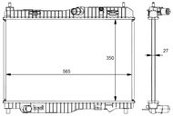 NRF Radiator, engine cooling 59134 - Car cooler