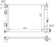 NRF Chladič, chlazení­ motoru 59263 - Chladič auta