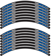 SEFIS 4-piece set of EASY motorcycle wheel covers blue - Rim Stickers