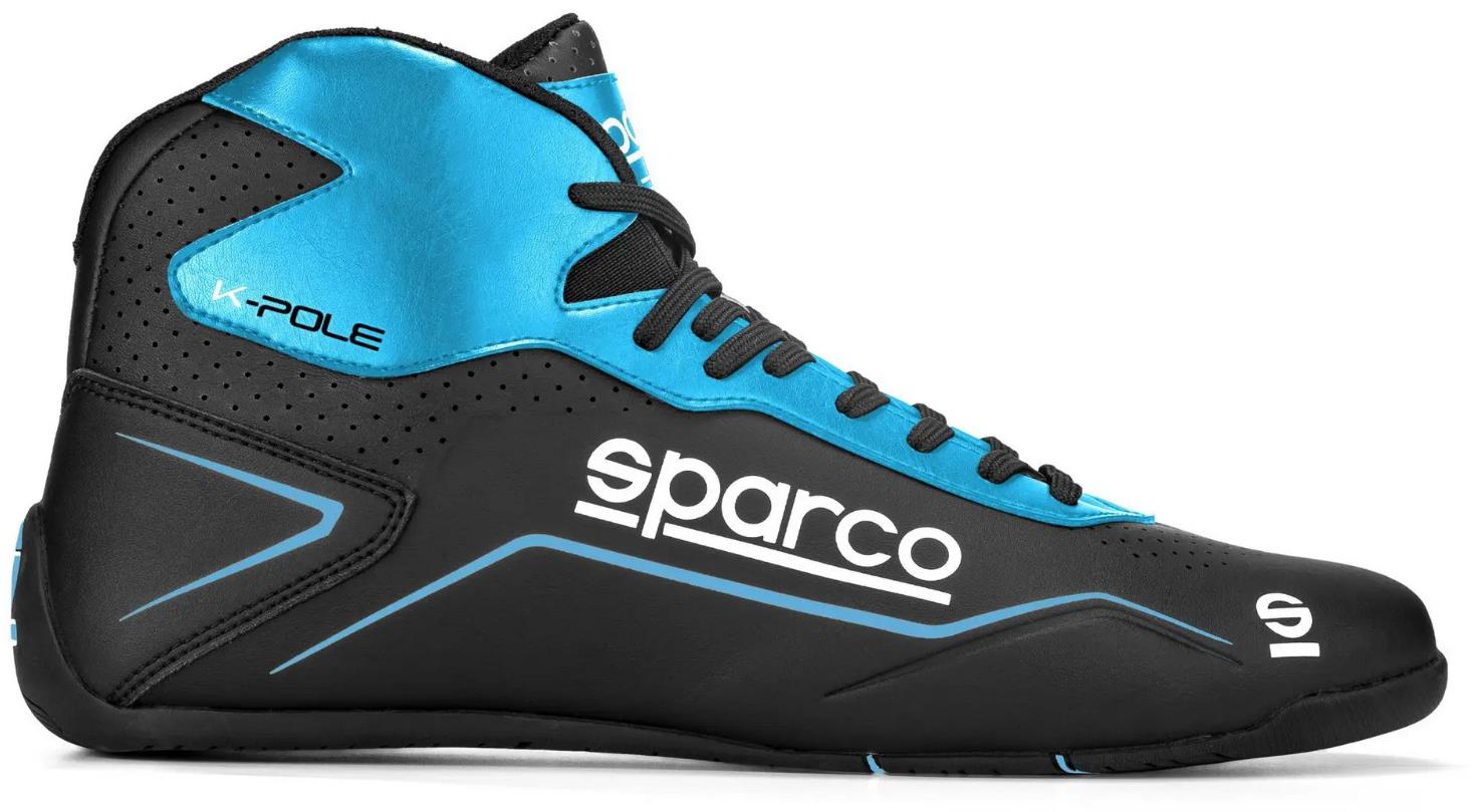 Sparco K-Pole Versenycipő, fekete-kék, méret 38