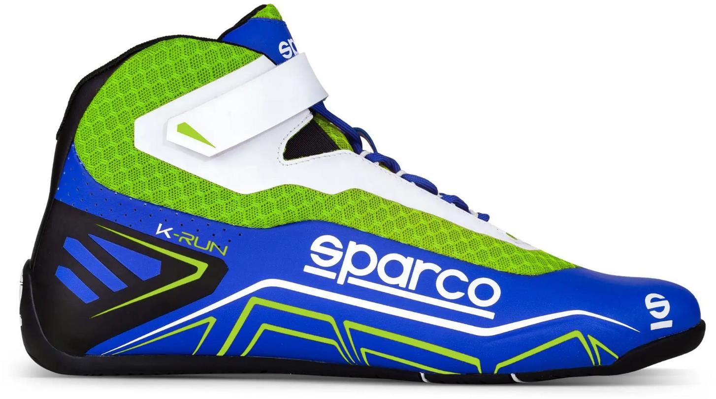 Sparco K-Run Gokart cipő, kék-zöld, mérete 45