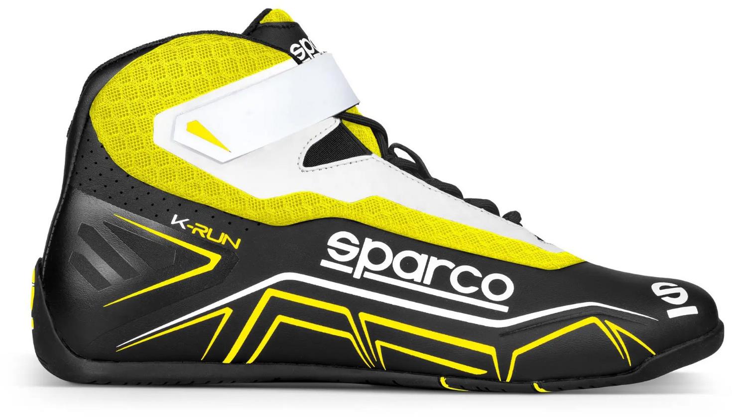 Sparco K-Run Gokart cipő, fekete-sárga, mérete 42