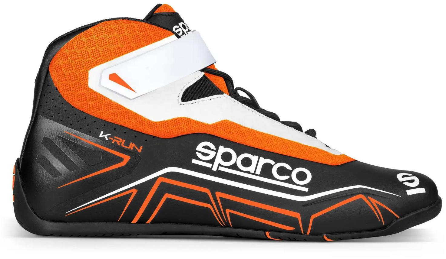 Sparco K-Run Gokart cipő, fekete-narancsszín, mérete 45