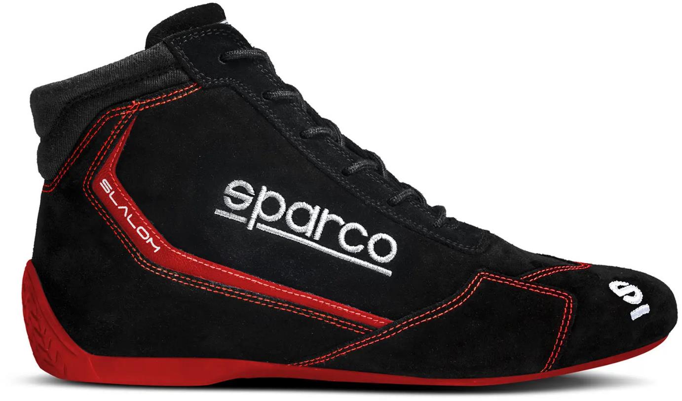 Sparco Slalom versenycipő FIA homologizációval, fekete-piros, 42-es méret