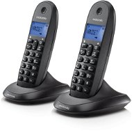 Motorola C1002CB+ Duo Black -Call blocking - Hands Free -Backlight Screen - Landline Phone