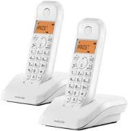 Motorola S1202 Duo White – HandsFree – Backlight Screen - Telefón na pevnú linku
