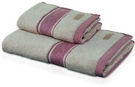 Möve SPA osuška s bordurou 80x150 cm natural-červená + - Osuška