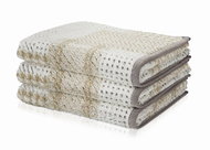 Möve RELAX osuška 80x150 cm, béžový patchwork + - Bath Towel