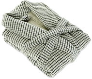 Möve EDEN terry robe with shawl collar, XL, plaid - Bathrobe