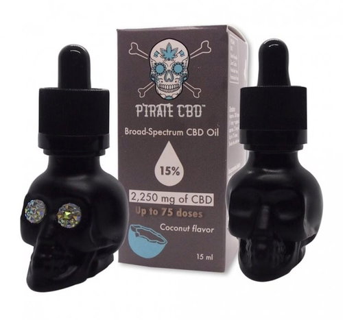 Broad-Spectrum 15% Pirate CBD™ oil (15 ml - 2250 mg CBD) - CBD - Main image