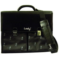 TWEETY Maniglia Tracolla - kožená brašna pro notebook, černá (black) - -