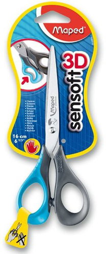 MAPED Sensoft Left Schere 16 cm - Farbmix - Kinderschere - Hauptbild