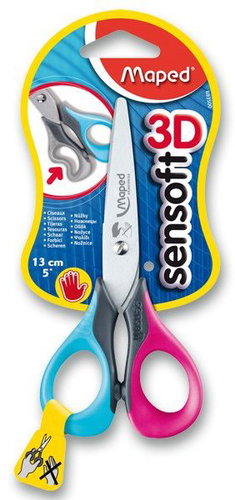 MAPED Sensoft Left Schere 13 cm - Farbmix - Kinderschere - Hauptbild