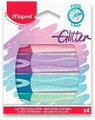 MAPED Fluo Peps Glitter - sada 4 barev
