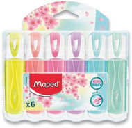 MAPED Fluo Peps Pastel - sada 6 barev - Zvýrazňovač