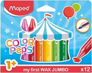 Wachsstifte Maped Wax JUMBO - Wachsmalkreiden - 12 Farben - Voskovky