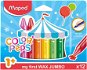 Maped Wax JUMBO - Wachsmalkreiden - 12 Farben - Wachsstifte
