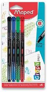 Maped Graph Peps Deco in Basic Colours, 4 Colours - Fineliner Pens