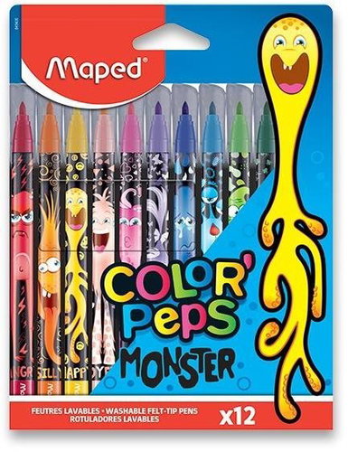 Maped Color'Peps Monster 12 Farben - Filzstifte - Hauptbild