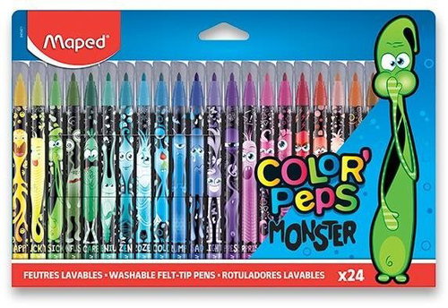Maped Color'Peps Monster - 24 Farben - Filzstifte - Hauptbild
