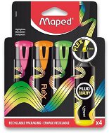 MAPED Fluo Peps Flex, 4 farby - Zvýrazňovač